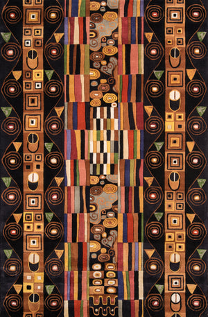 Momeni New Wave Rug Collection | Black - NEWWANW-33BLK
