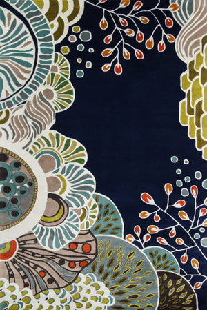 Momeni New Wave Rug Collection | Navy - NEWWANW146NVY