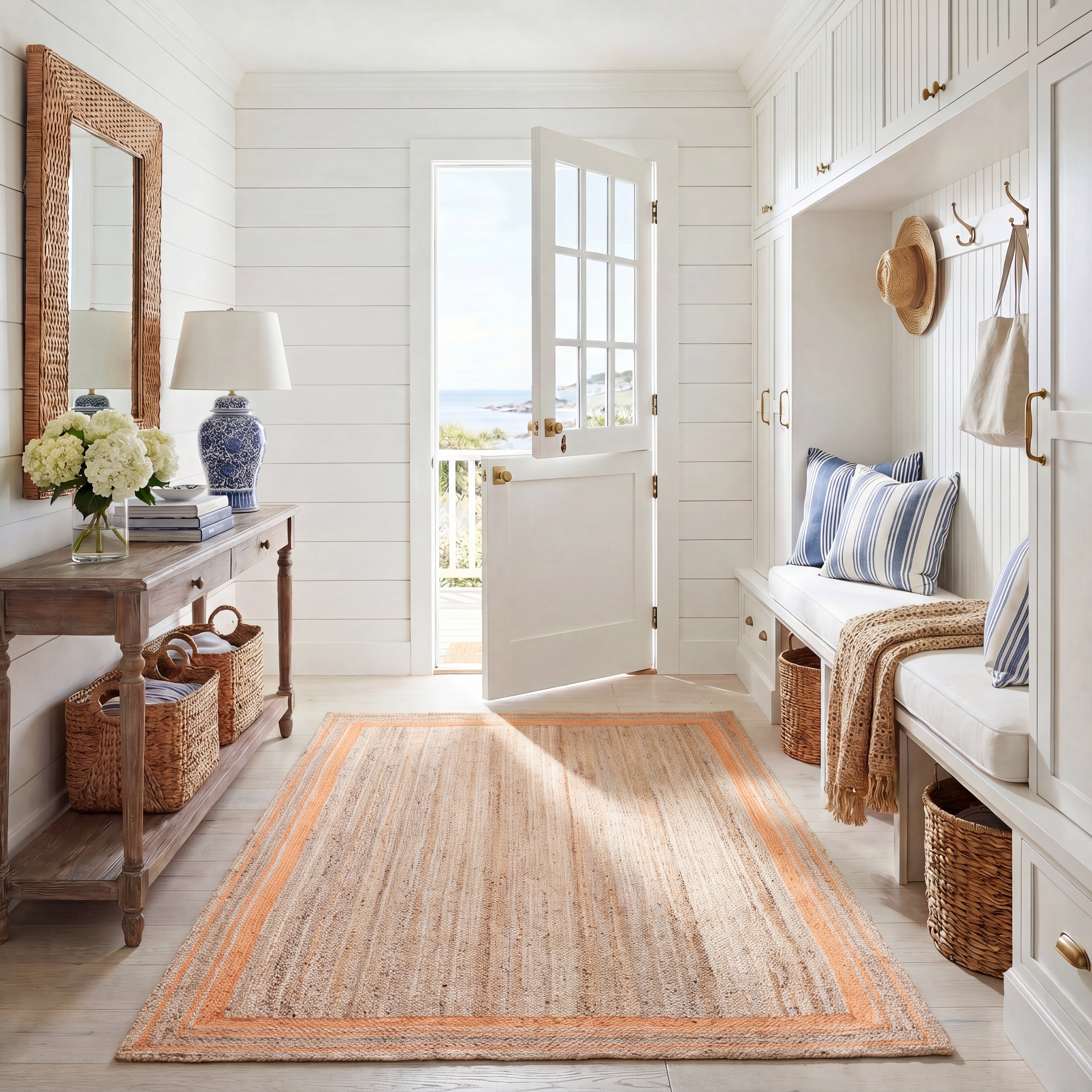 NATURAL FIBER 109 – ORANGE / NATURAL