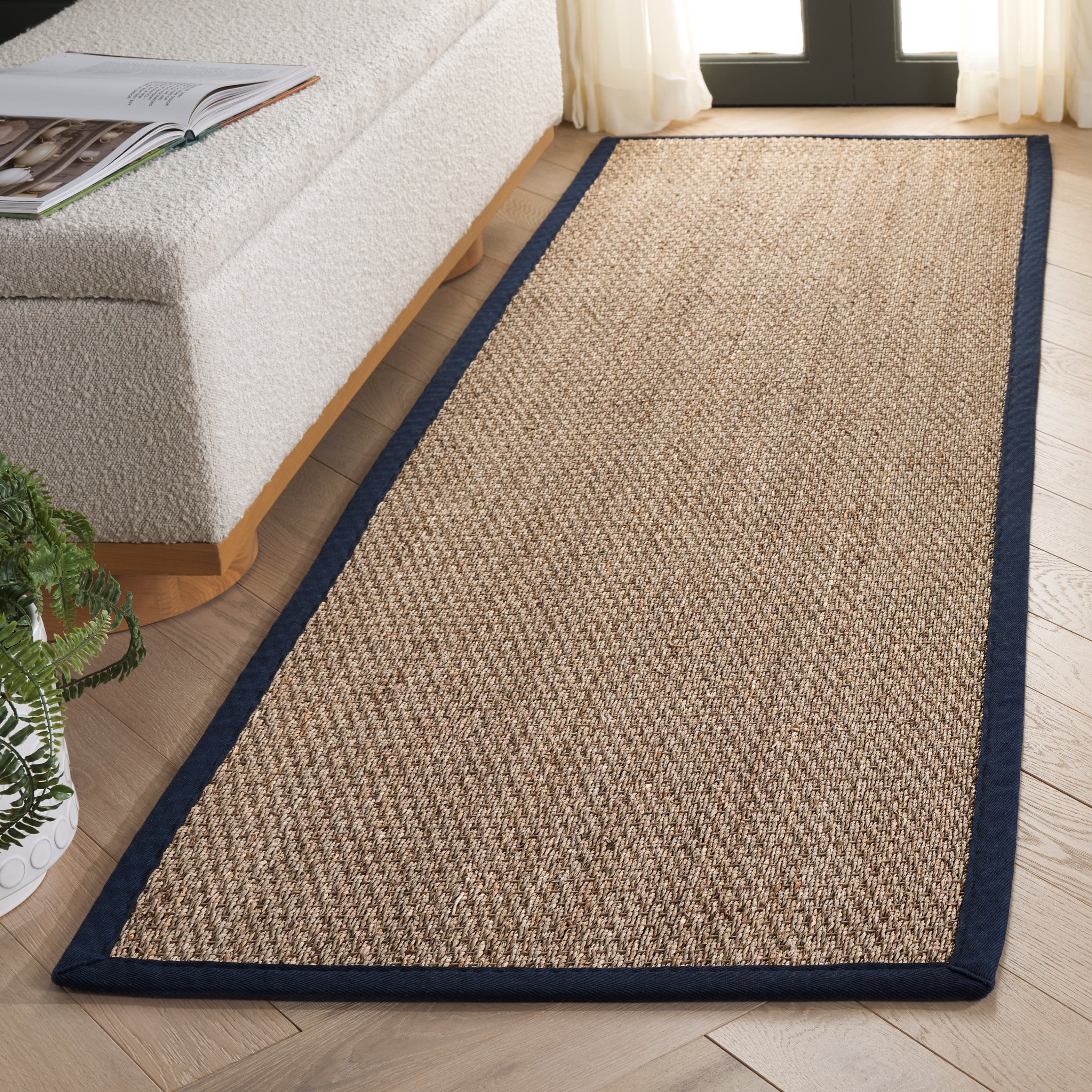 NATURAL FIBER 111 – NATURAL / NAVY BLUE
