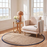 NATURAL FIBER 111 – NATURAL / NAVY BLUE