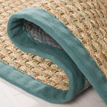 Natural / Dusty Teal Blue