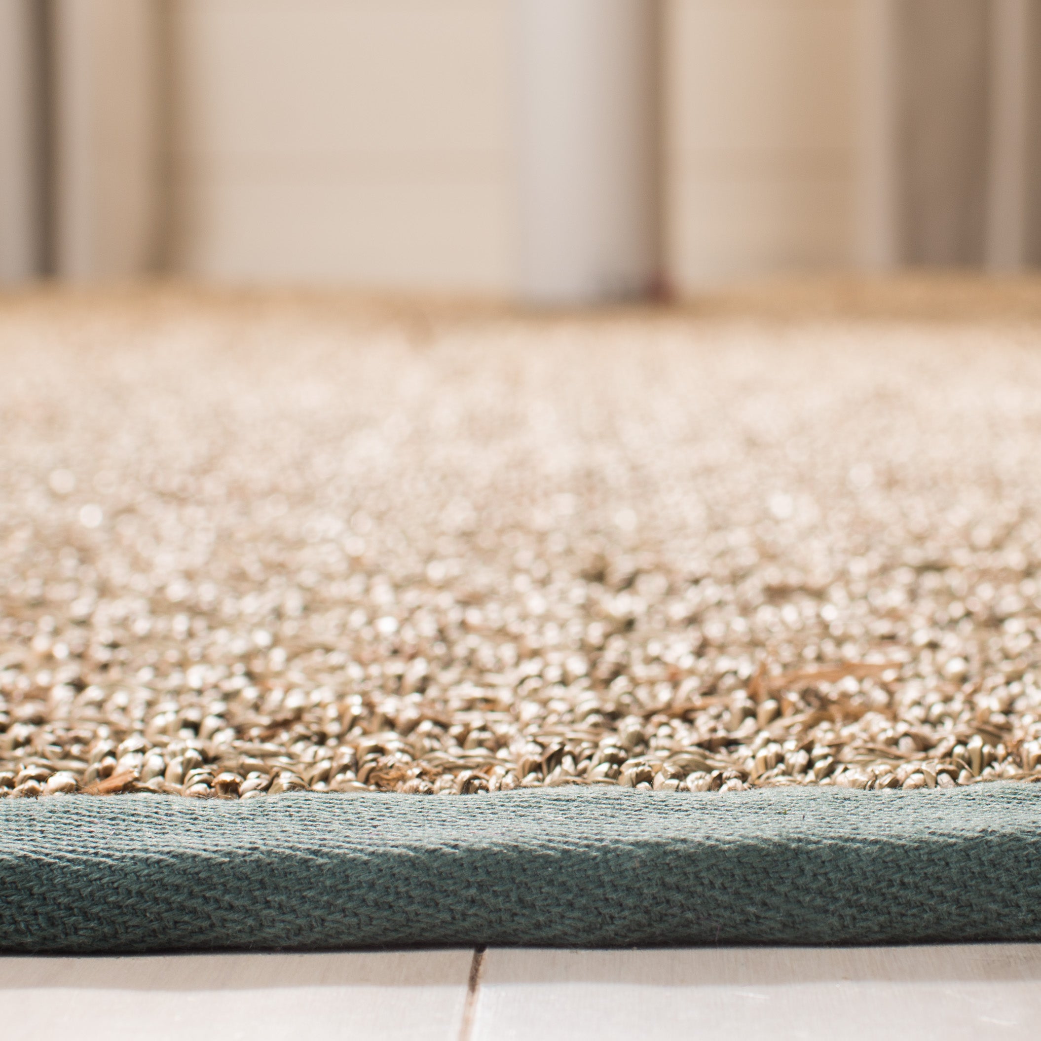 Natural / Dusty Teal Blue