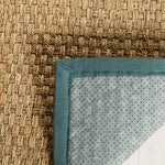 Natural / Dusty Teal Blue