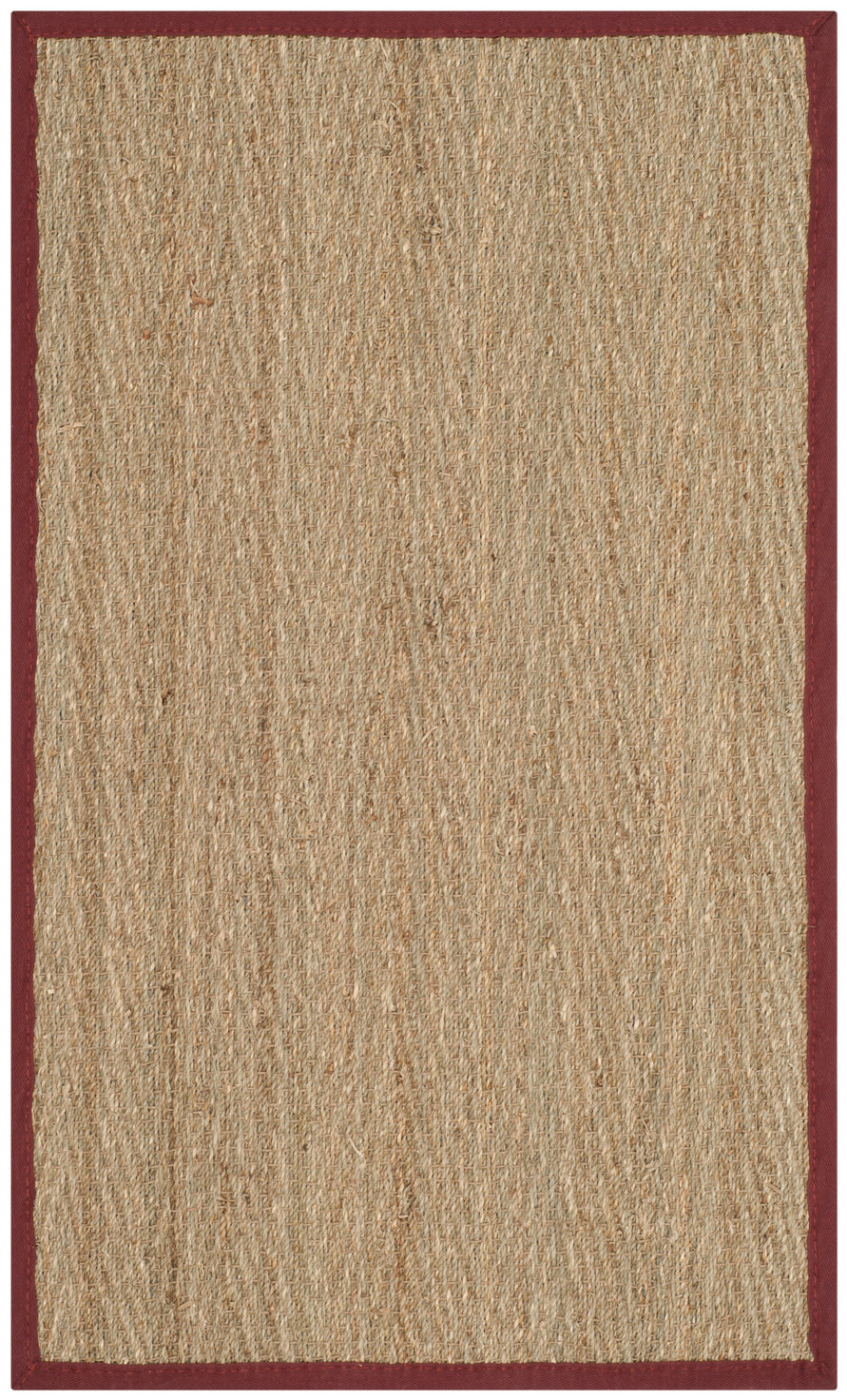 NATURAL / BURGUNDY RED