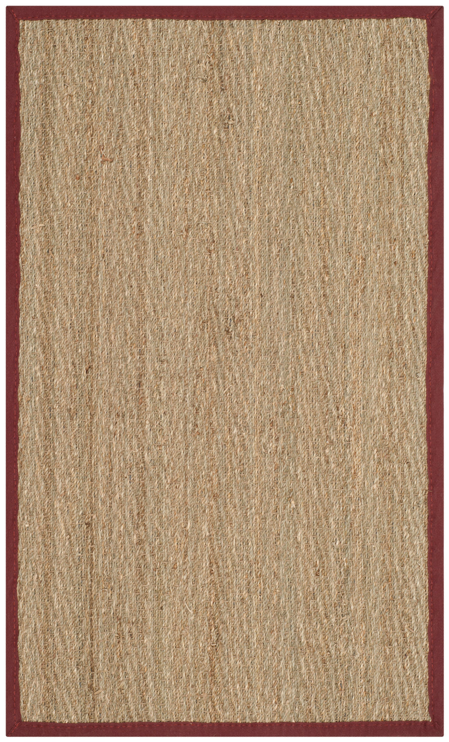 NATURAL / BURGUNDY RED