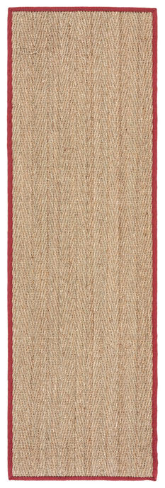 NATURAL / BURGUNDY RED