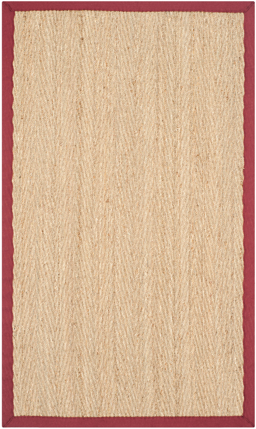 NATURAL / BURGUNDY RED