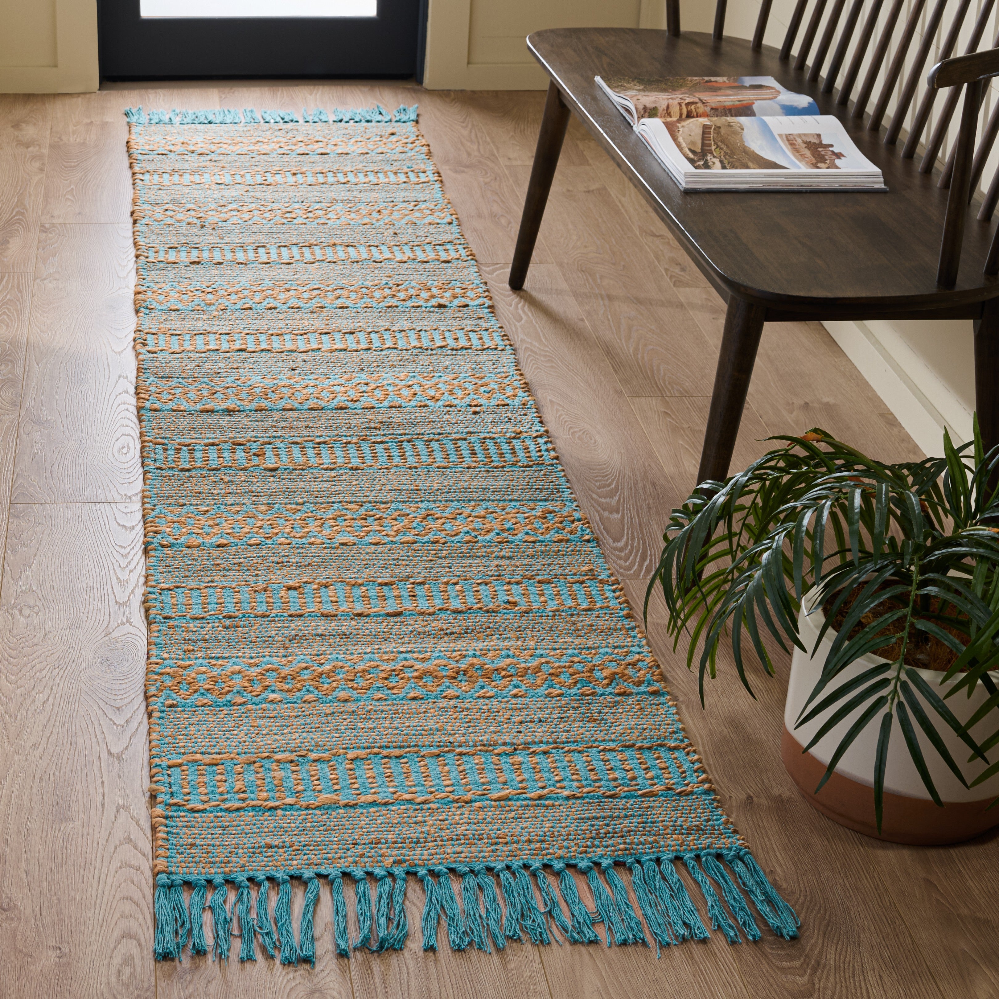 NATURAL FIBER 123 – NATURAL / AQUA