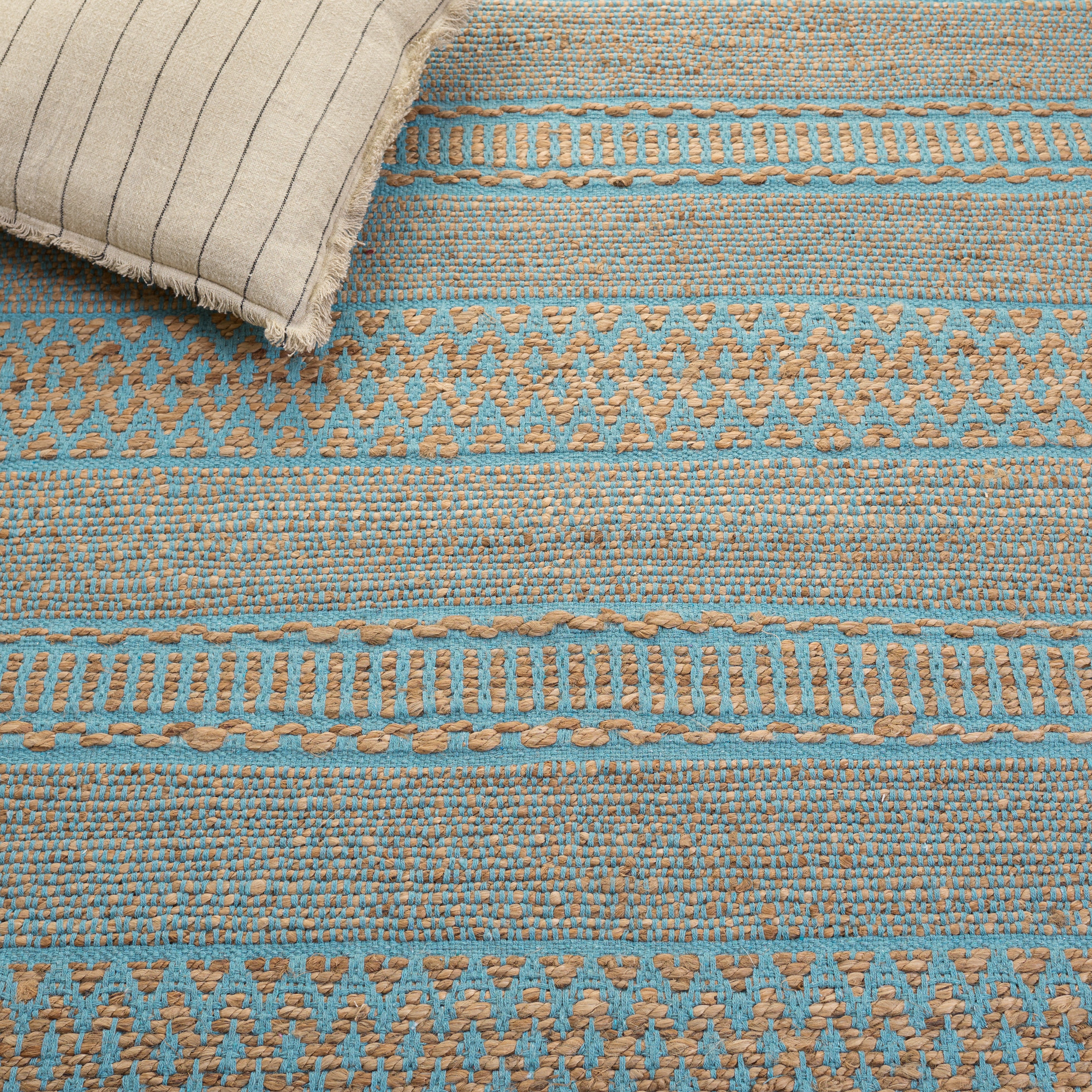 NATURAL FIBER 123 – NATURAL / AQUA