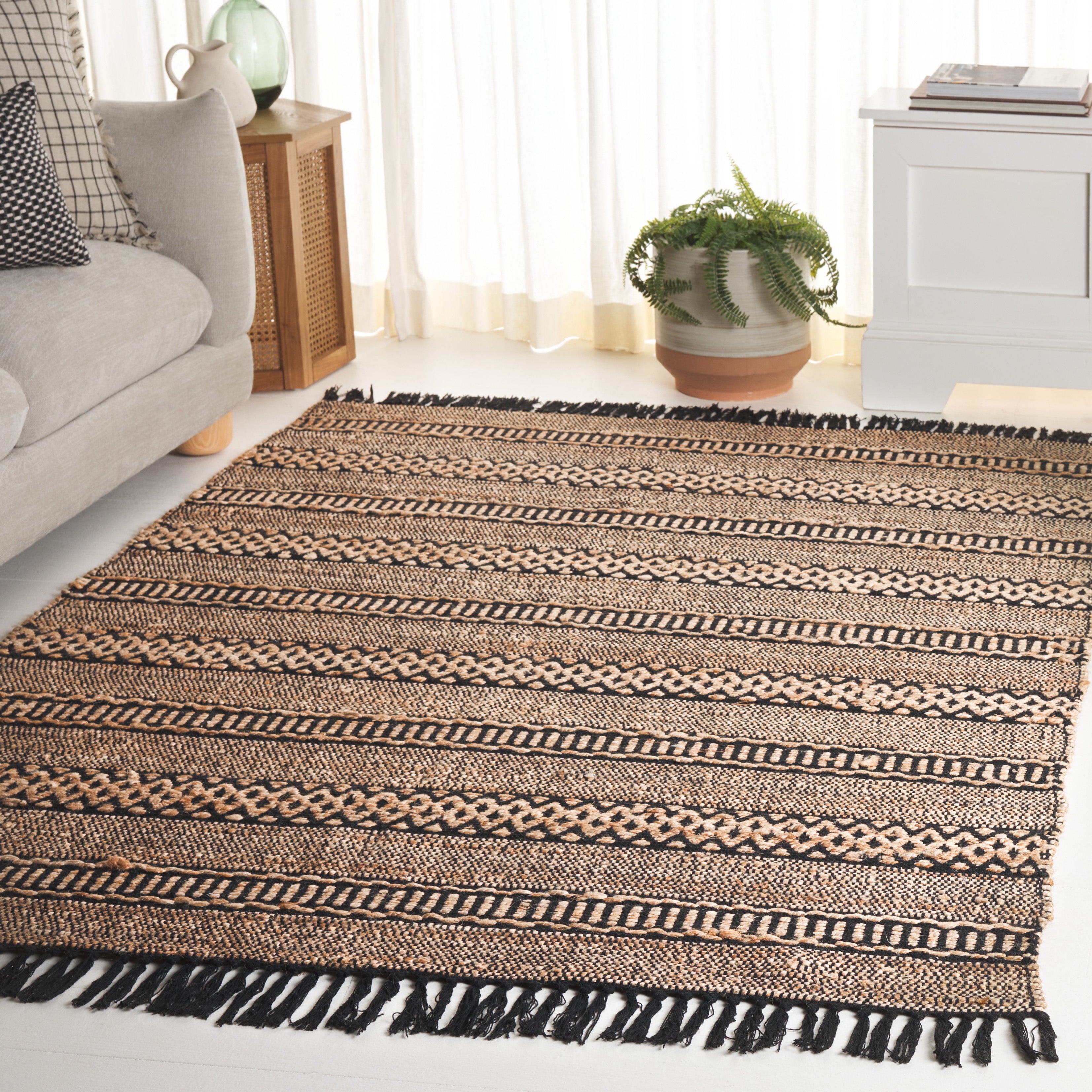 NATURAL FIBER 123 – NATURAL / BLACK