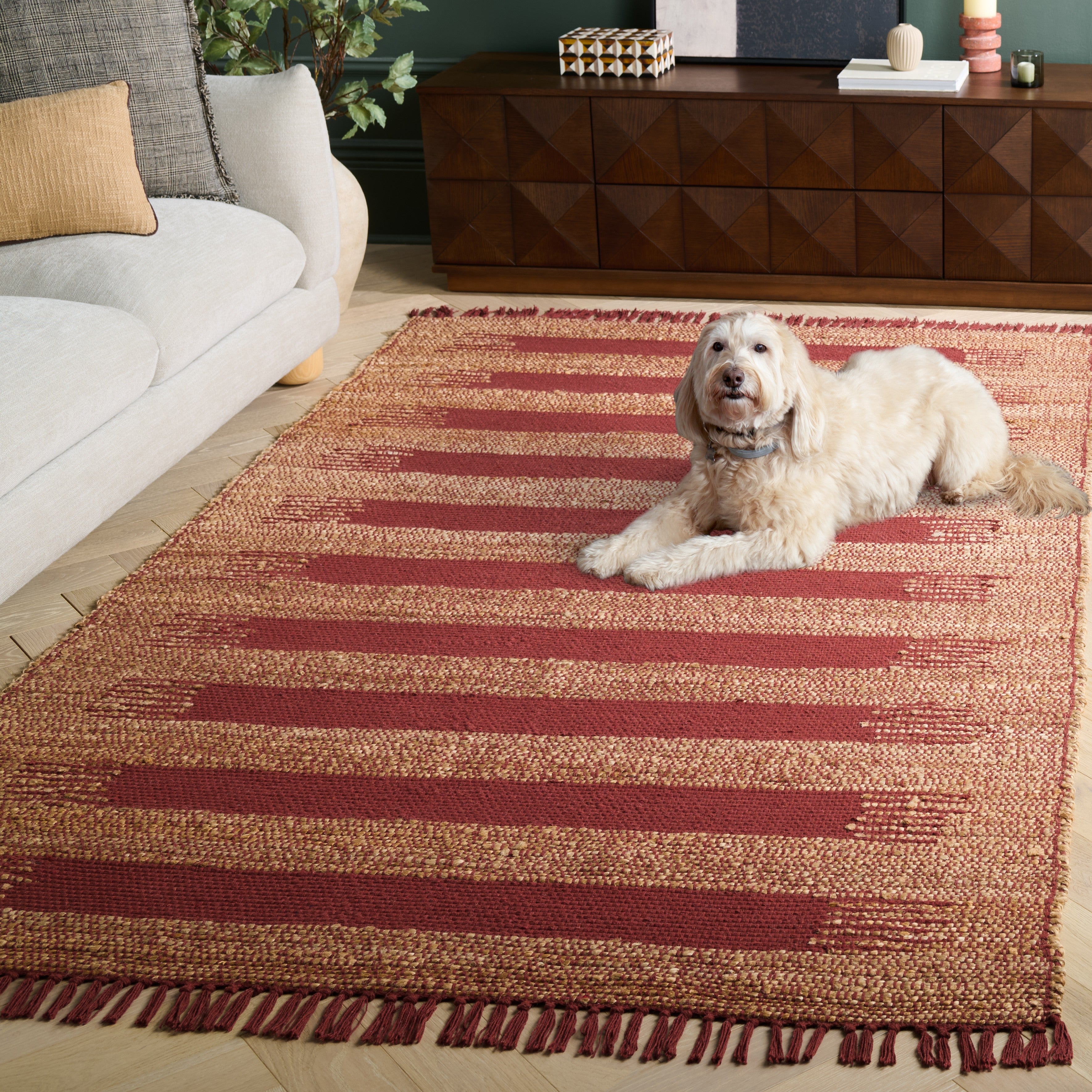 NATURAL FIBER 124 – NATURAL / RUST