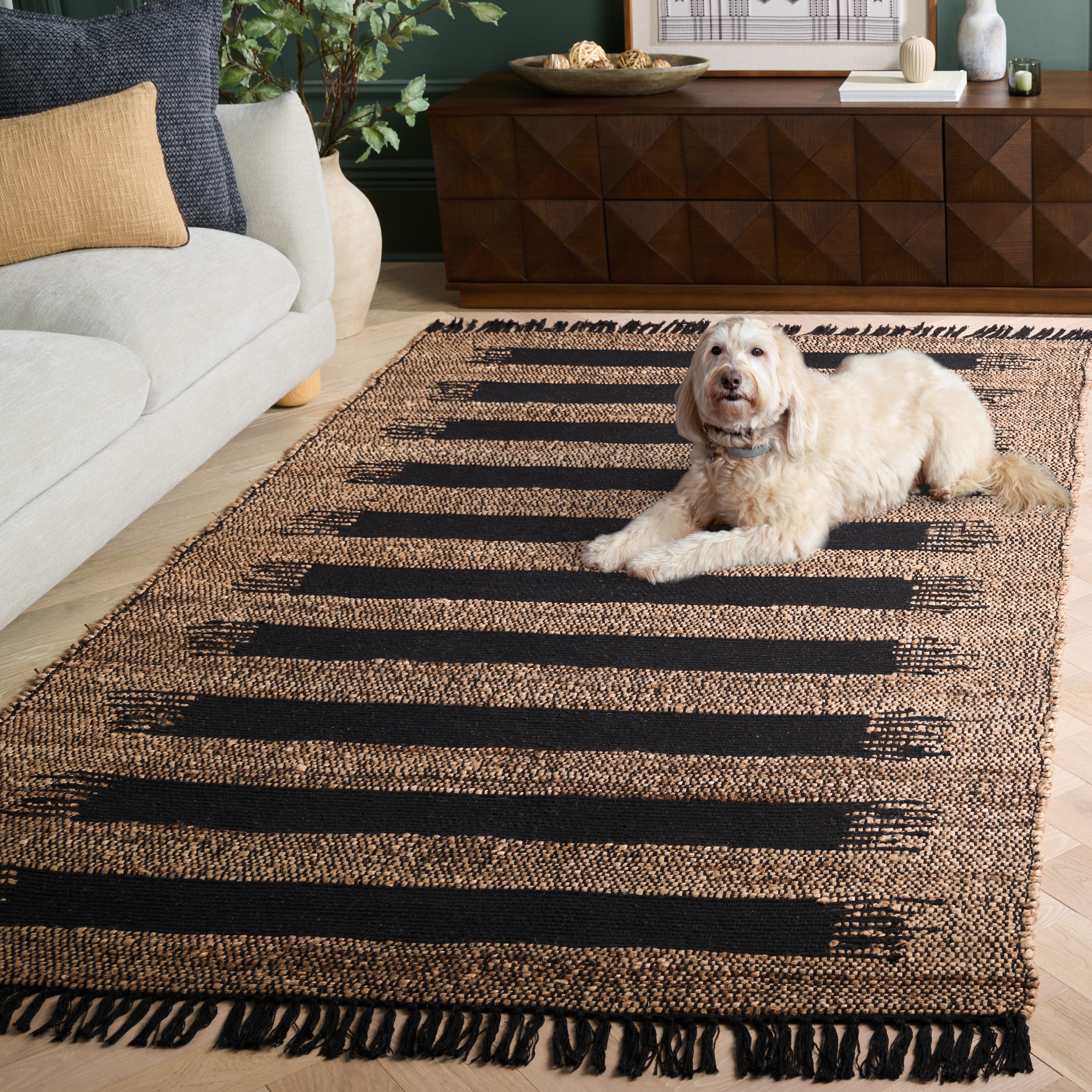 NATURAL FIBER 124 – NATURAL / BLACK