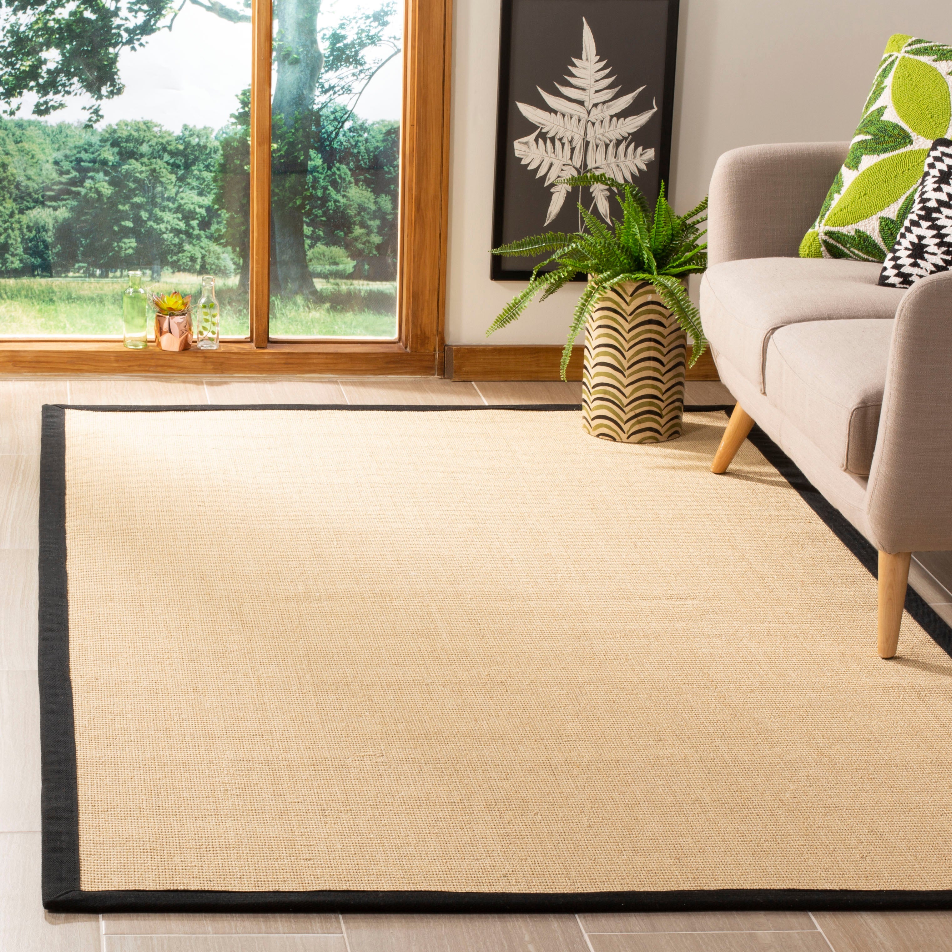 NATURAL FIBER 131 BEIGE / BLACK