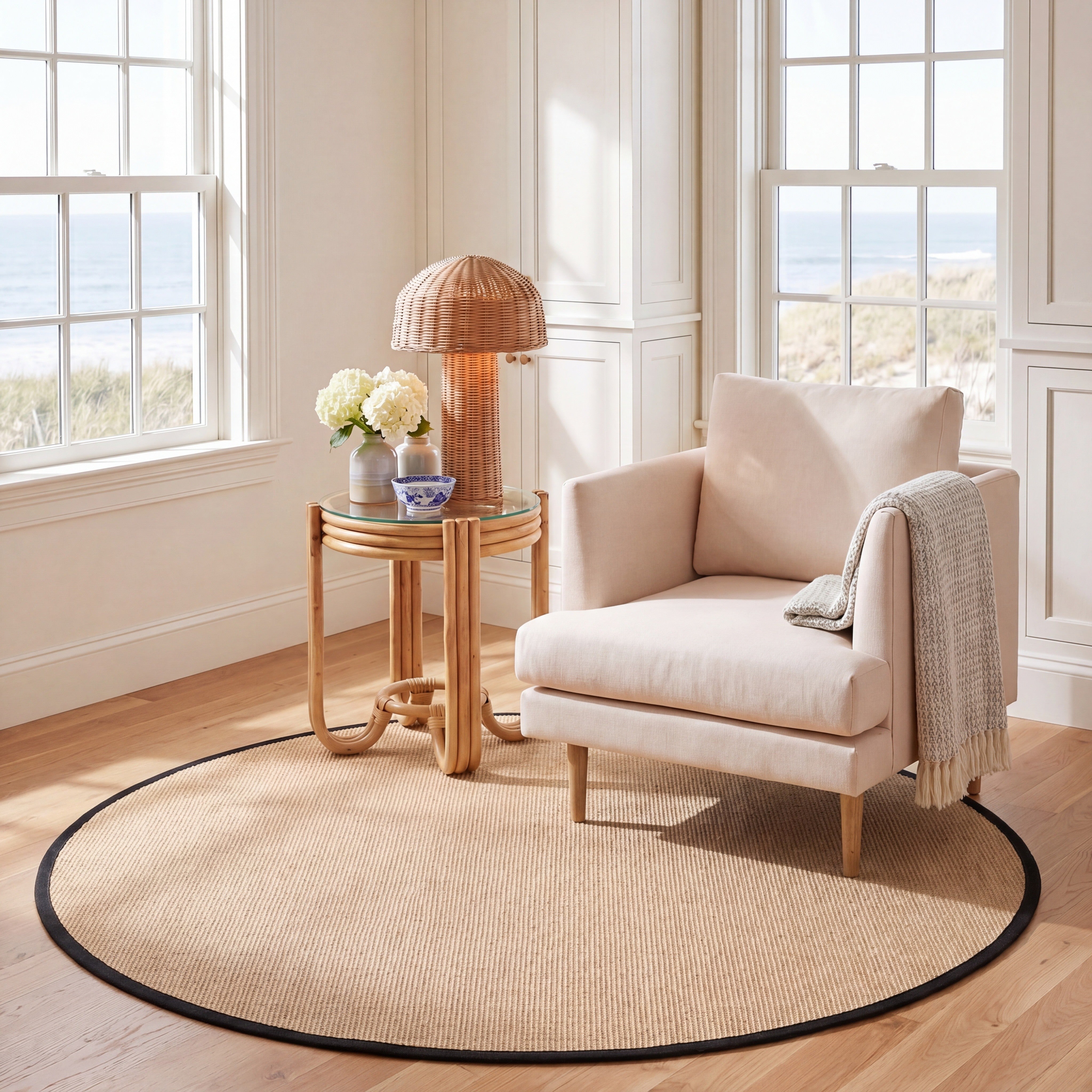 NATURAL FIBER 131 BEIGE / BLACK