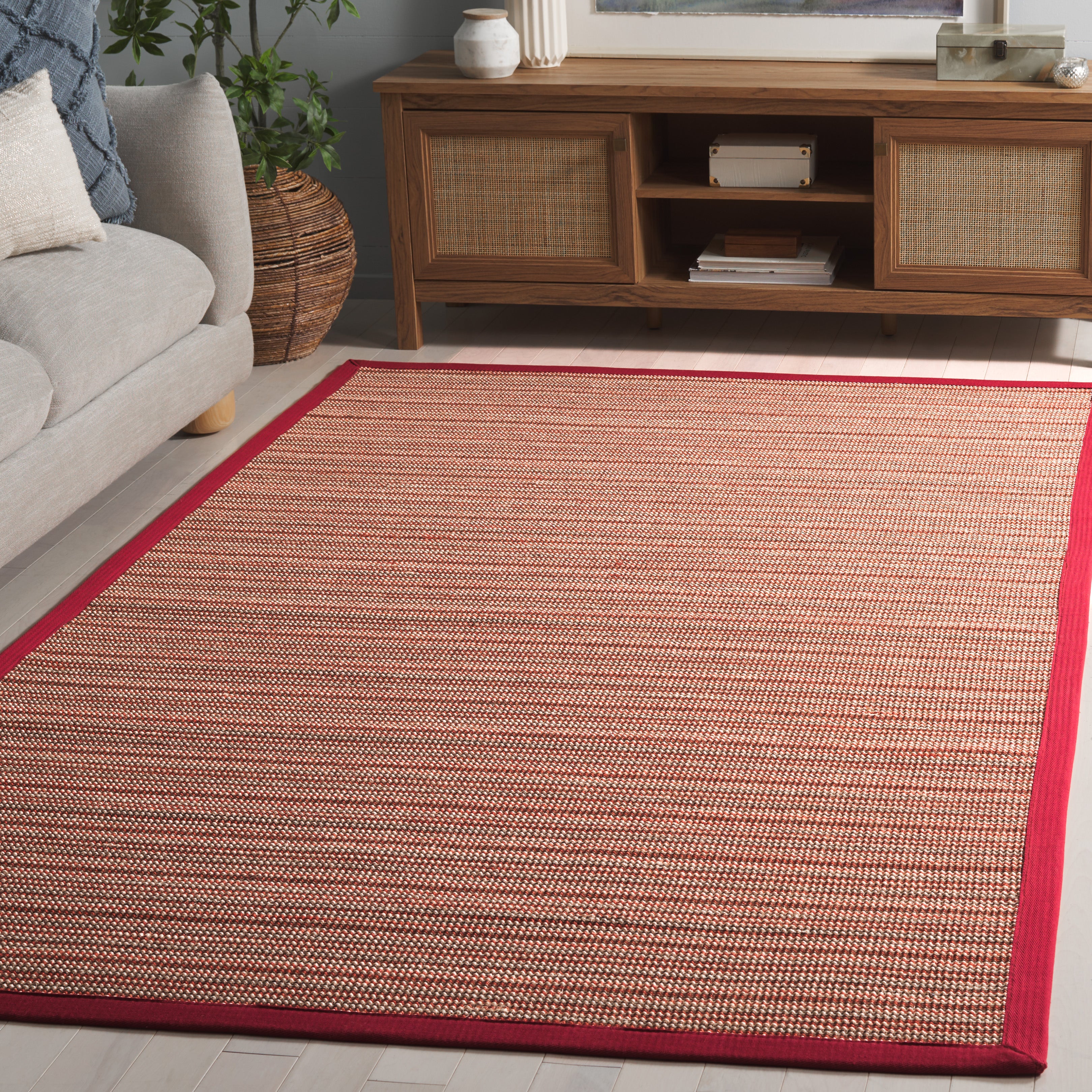 NATURAL FIBER 132 – BROWN / RED