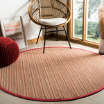NATURAL FIBER 132 – BROWN / RED
