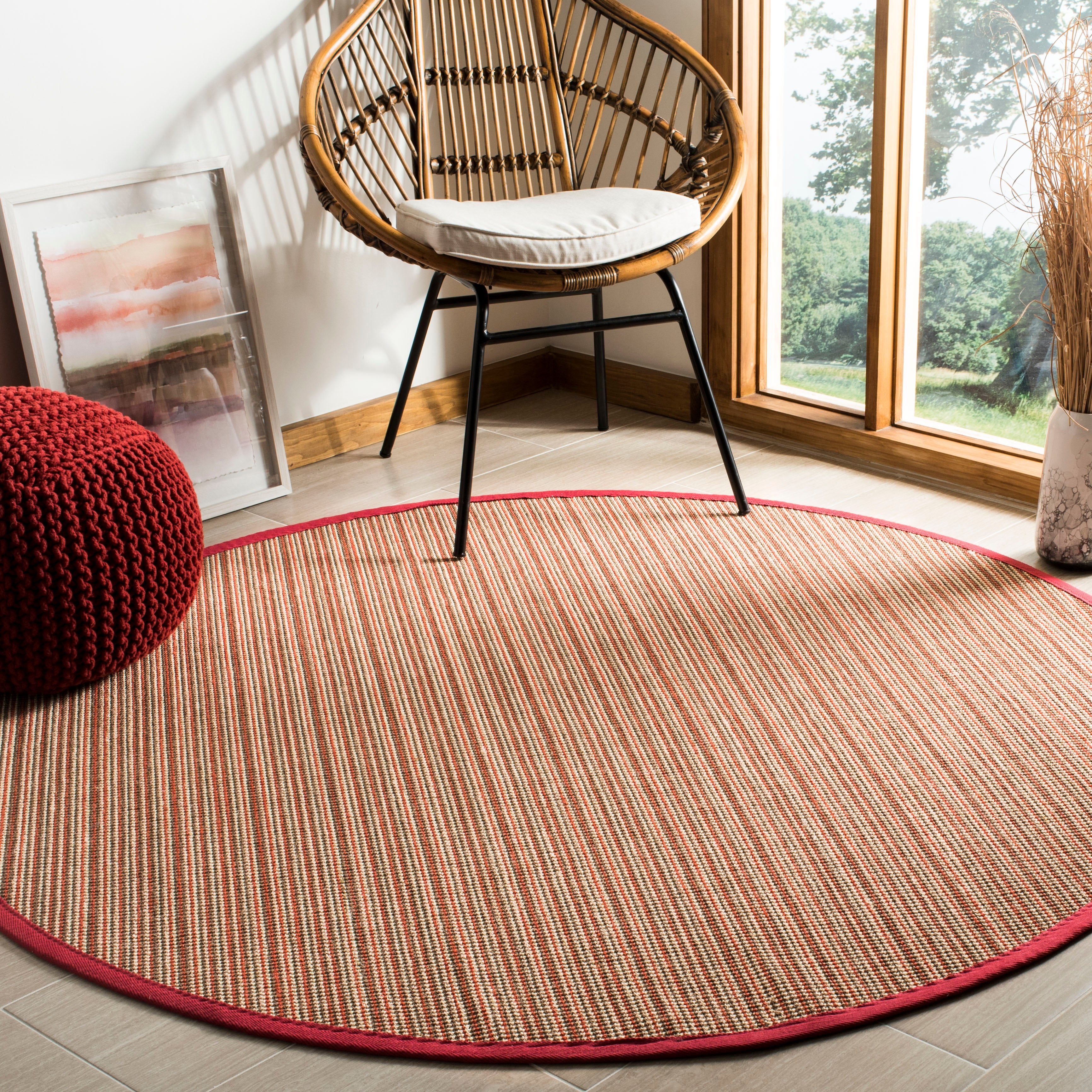 NATURAL FIBER 132 – BROWN / RED