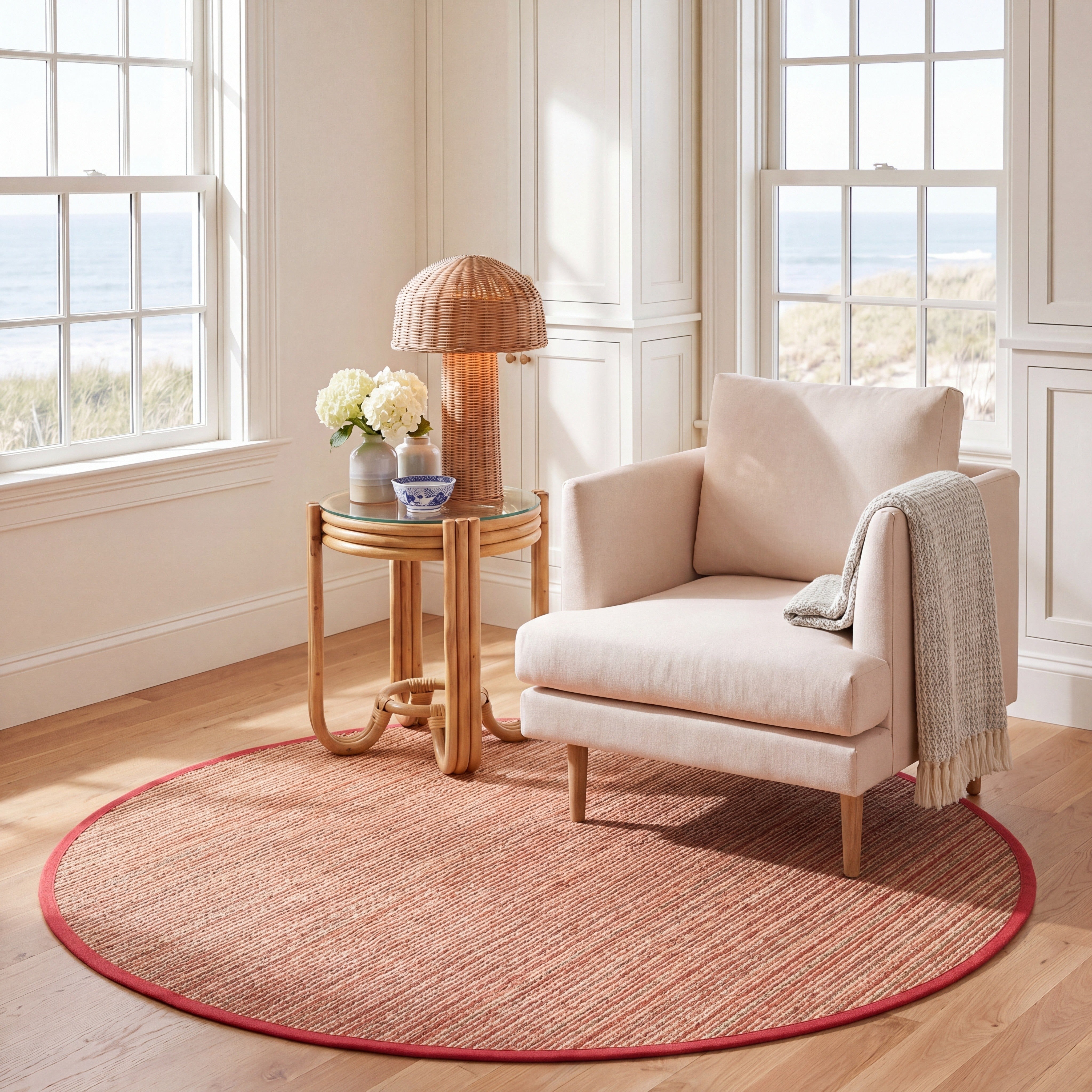 NATURAL FIBER 132 – BROWN / RED