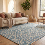 BLUE / IVORY