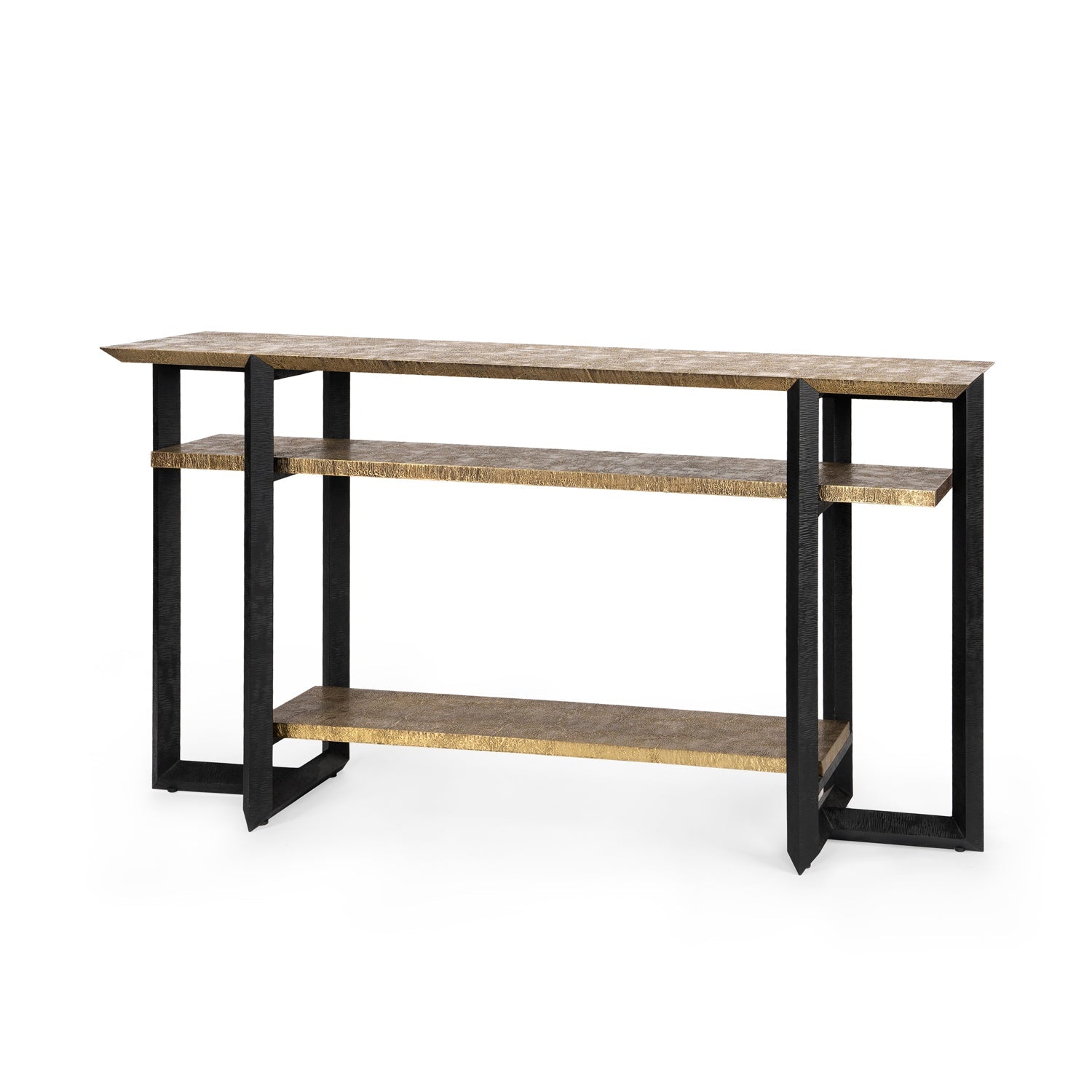 Villa & House - Norman Console - Antique Brass And Dark Bronze - NMN-400-803