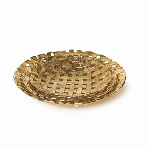 Tozai Home Ribbons, Set of 3 Lattice Patterned Tray - NND003-S3