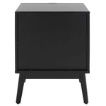 Safavieh Baisley 2 Drawer Rattan Nightstand , NST5003 - Black