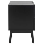 Safavieh Baisley 2 Drawer Rattan Nightstand , NST5003 - Black