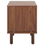 Safavieh Ophelia 1 Door Nightstand, NST9603 - Walnut / Natural