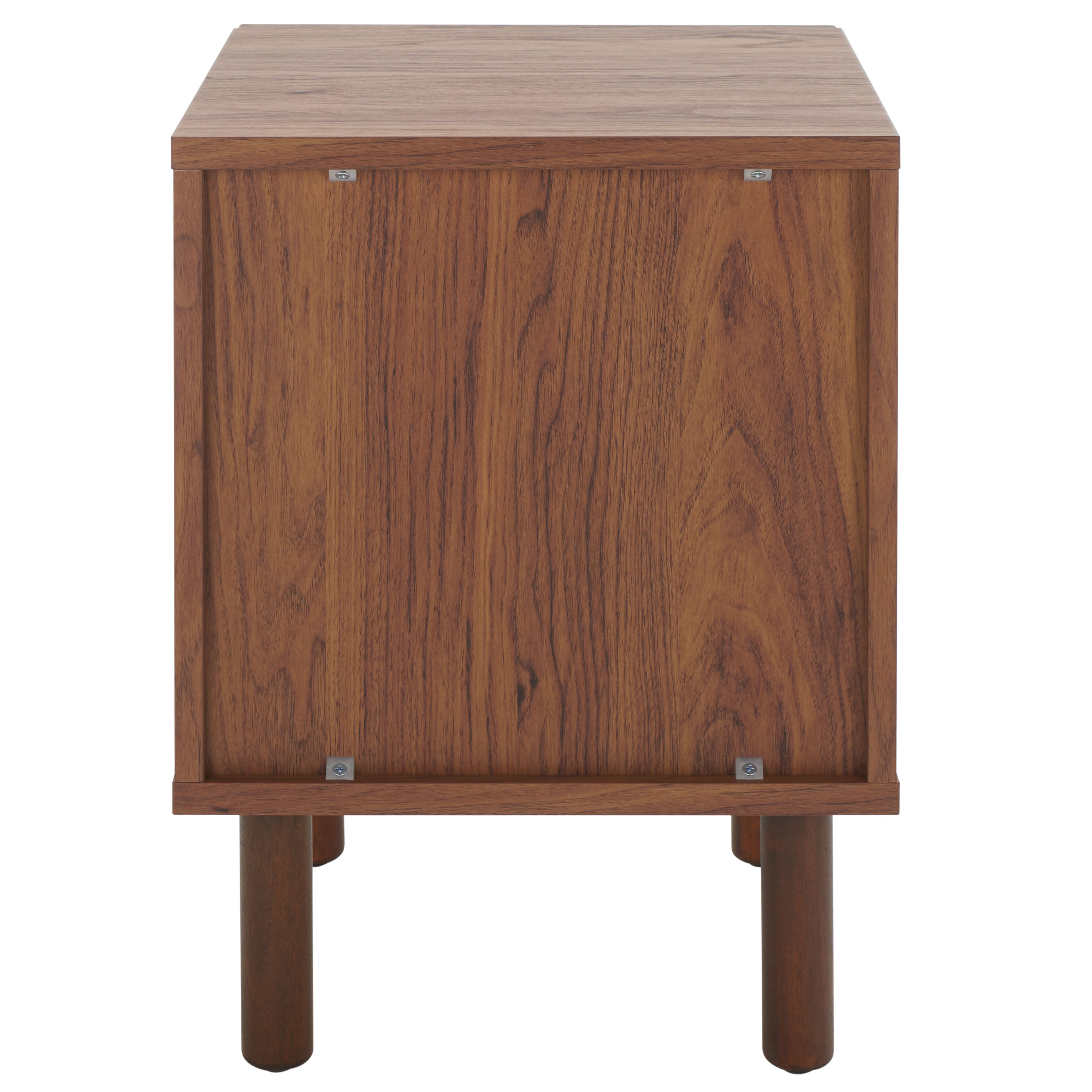 Safavieh Ophelia 1 Door Nightstand, NST9603 - Walnut / Natural