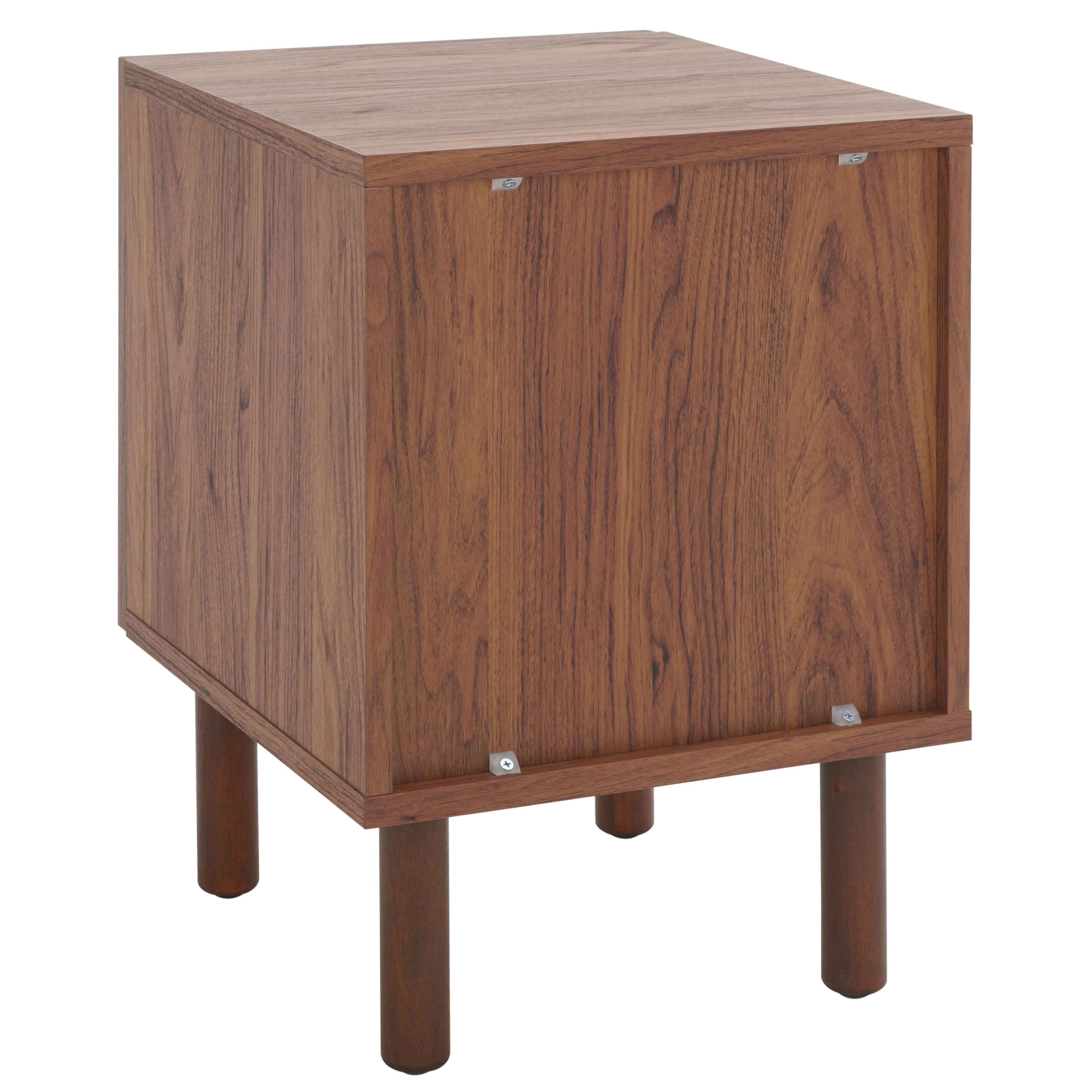 Safavieh Ophelia 1 Door Nightstand, NST9603 - Walnut / Natural