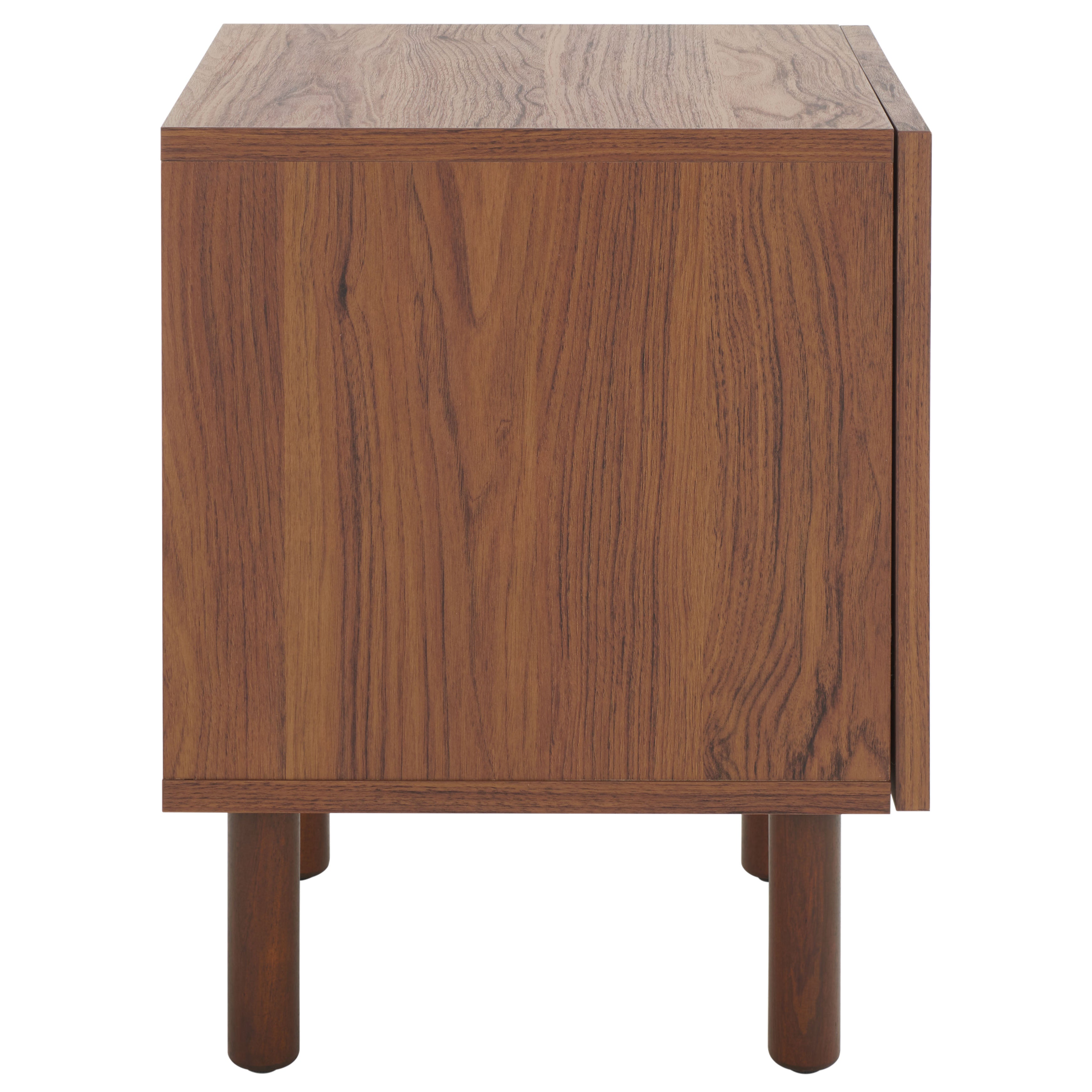 Safavieh Ophelia 1 Door Nightstand, NST9603 - Walnut / Natural