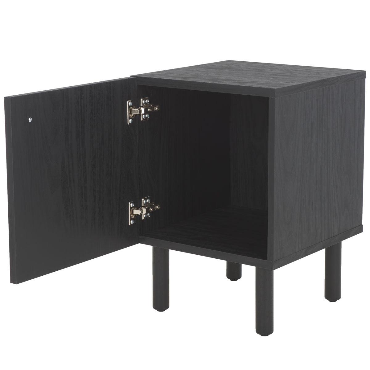 Safavieh Ophelia 1 Door Nightstand - NST9603 - Black / Natural