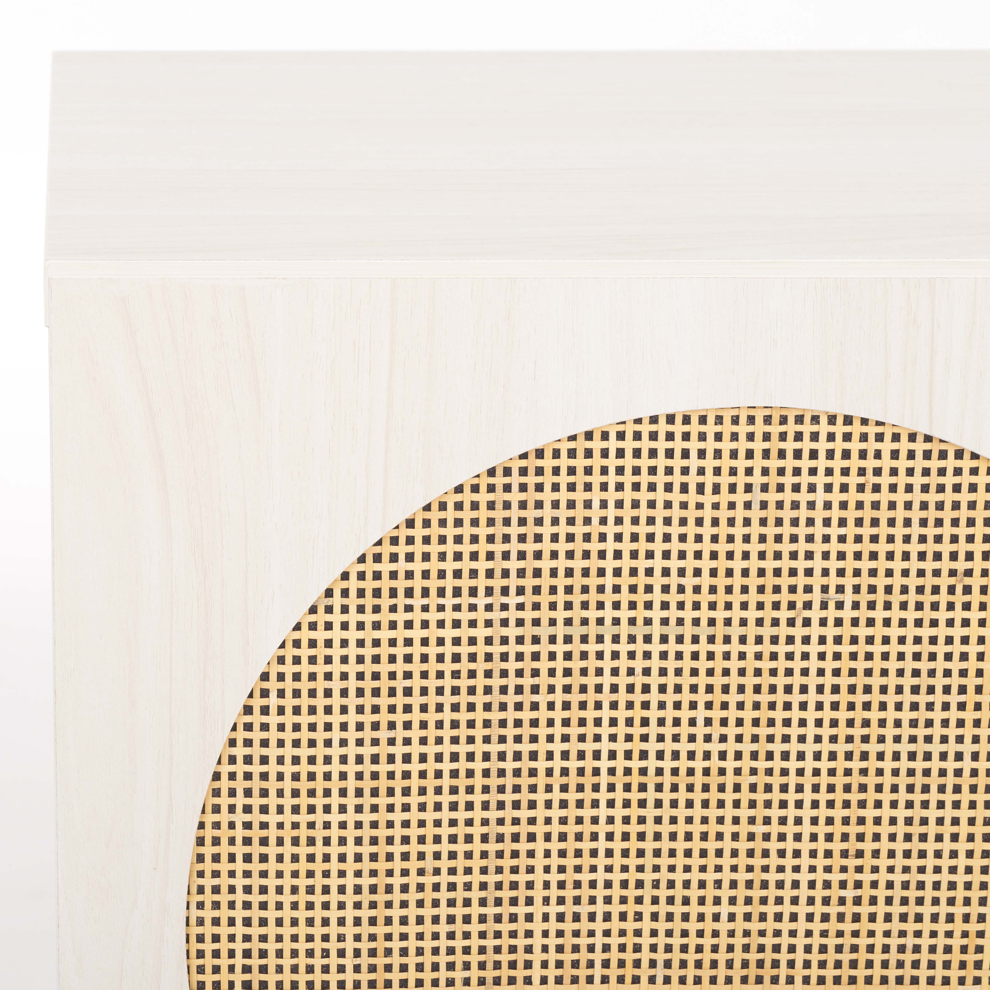 Safavieh Ophelia 1 Door Nightstand - NST9603 - White / Natural