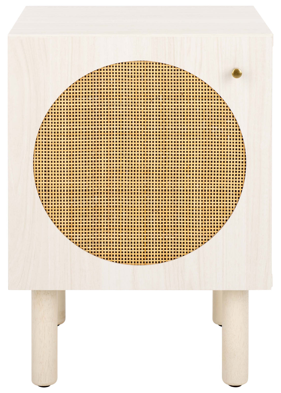 Safavieh Ophelia 1 Door Nightstand - NST9603 - White / Natural