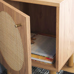 Safavieh Ophelia 1 Door Nightstand - NST9603 - Oak / Natural