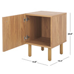 Safavieh Ophelia 1 Door Nightstand - NST9603 - Oak / Natural