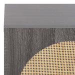 Safavieh Ophelia 1 Door Nightstand - NST9603 - Distressed Black / Natural