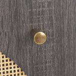 Safavieh Ophelia 1 Door Nightstand - NST9603 - Distressed Black / Natural