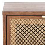 Safavieh Ceu 1 Drawer Nightstand, NST9604 - Walnut / Gold