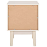Safavieh Ceu 1 Drawer Nightstand, NST9604 - White / Gold