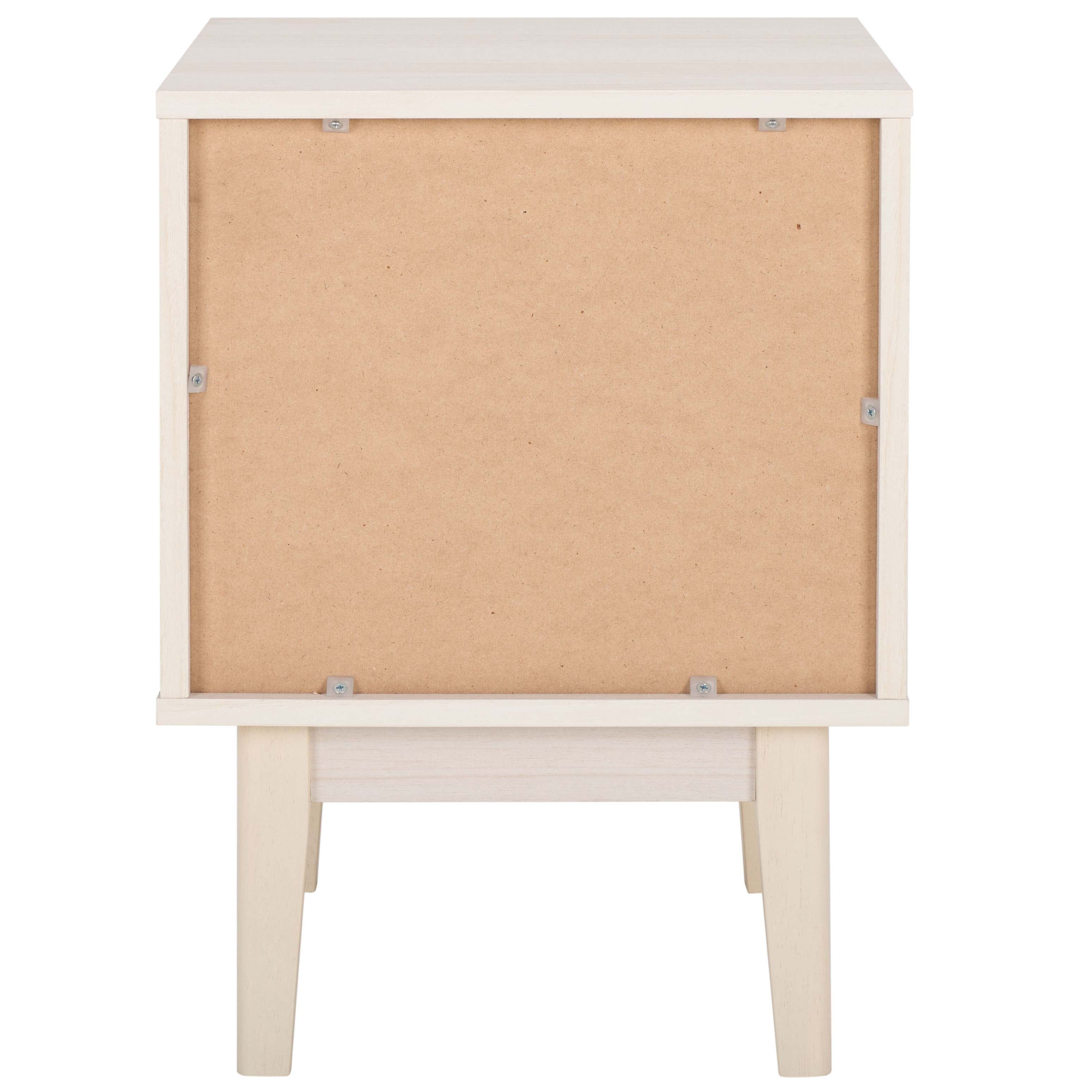 Safavieh Ceu 1 Drawer Nightstand, NST9604 - White / Gold