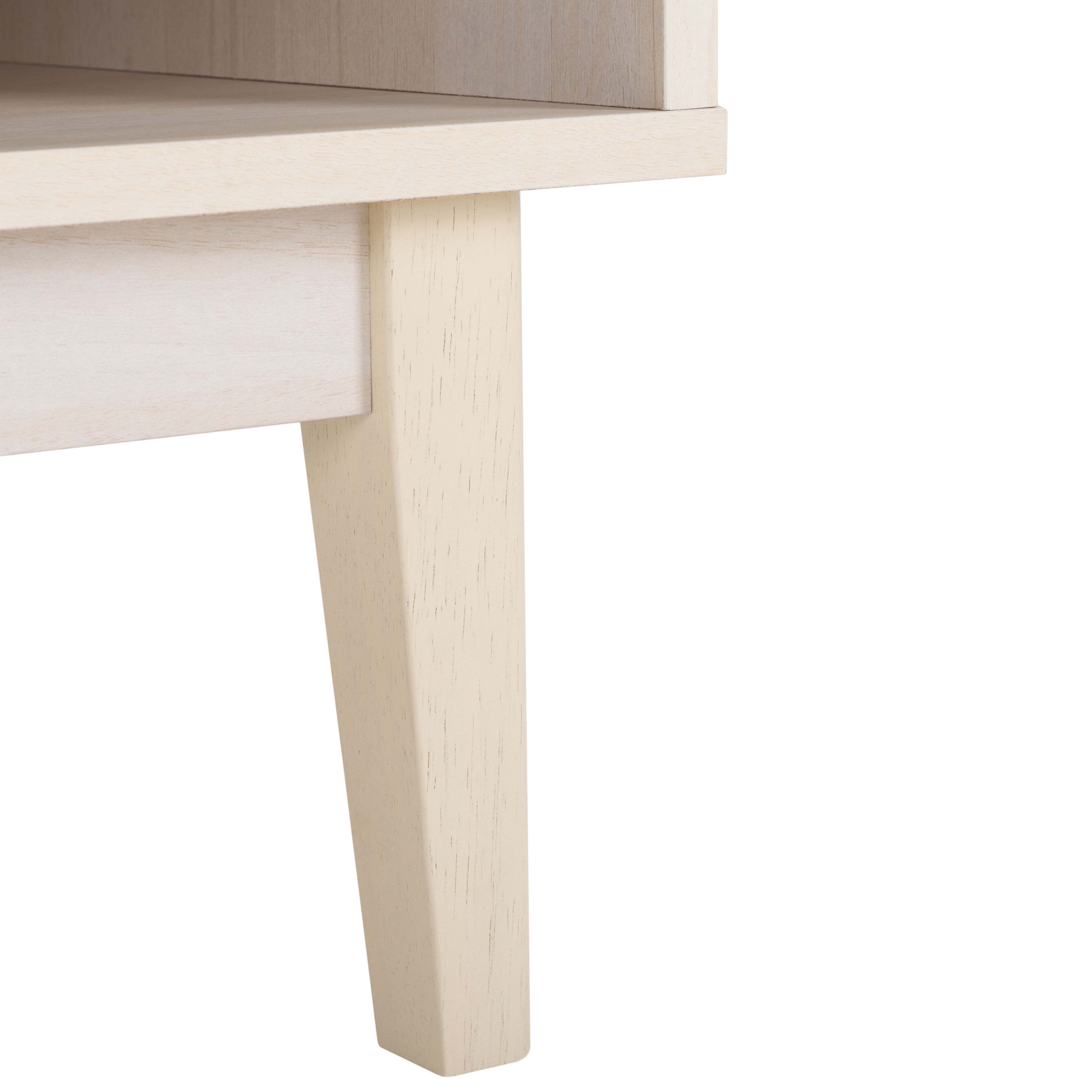 Safavieh Ceu 1 Drawer Nightstand, NST9604 - White / Gold