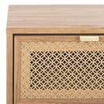 Safavieh Ceu 1 Drawer Nightstand, NST9604 - Oak / Gold