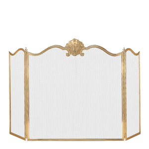 Decorative Crafts Natalia Brass Fire Screen - OMC4-GD36