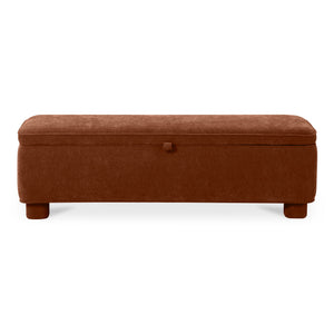 Moe's Home Collection - Ichigo Storage Bench Deep Orange - OA-1004-12
