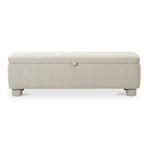 Moe's Home Collection - Ichigo Storage Bench Light Grey - OA-1004-29