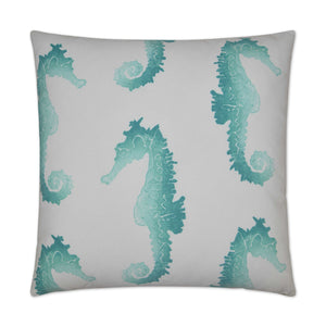 D.V. KAP Home Seahorse Outdoor Throw Pillow - Turquoise