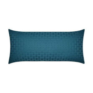 D.V. KAP Home Carmel Weave Lumbar Outdoor Throw Pillow - Turquoise