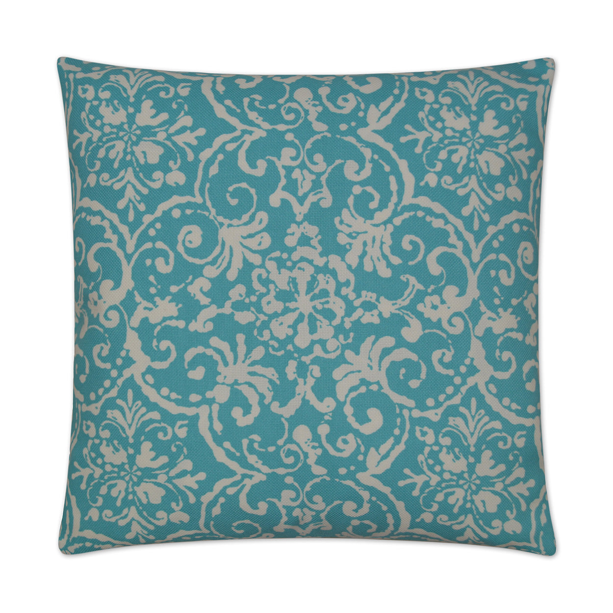 Print Affair Outdoor Throw Pillow - Turquoise | DV KAP
